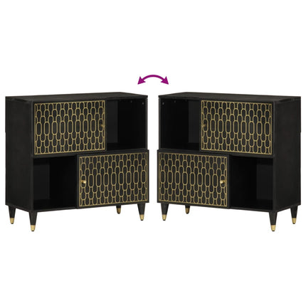 Armoire latérale 80x33x75 cm bois massif de manguier