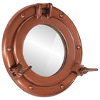 Miroir en forme de porthole mural Ø23 cm aluminium et verre