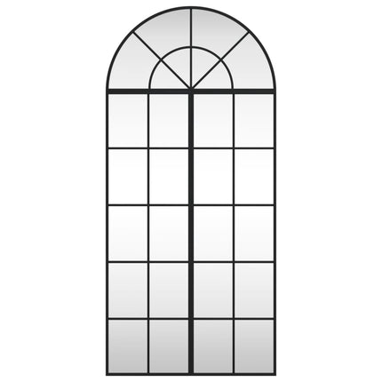 Miroir mural noir 60x130 cm arche fer