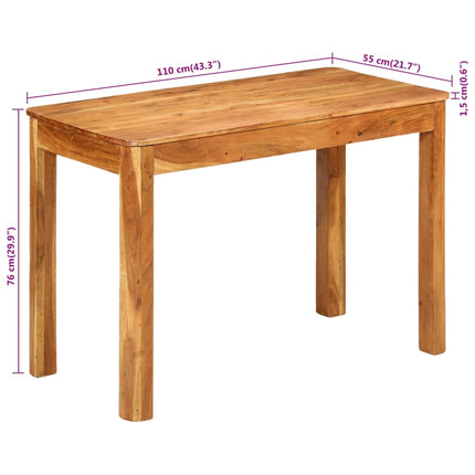 Table à manger 110x55x76 cm bois d'acacia massif