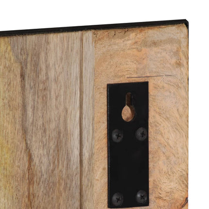 Porte-manteau 35x8x110 cm bois de manguier massif brut