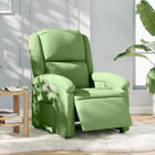 Fauteuil inclinable électrique vert clair velours