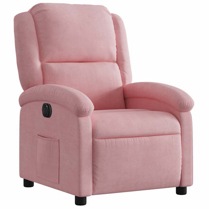 Fauteuil inclinable électrique Rose Velours