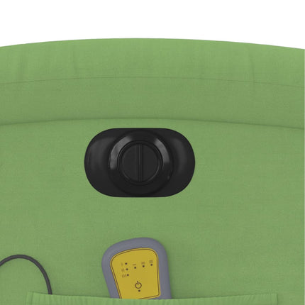 Fauteuil inclinable de massage électrique vert clair velours