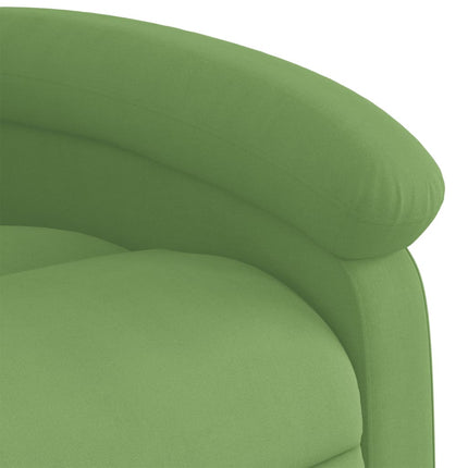Fauteuil inclinable électrique vert clair velours