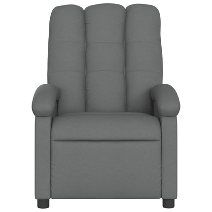 Fauteuil inclinable en tissu gris foncé