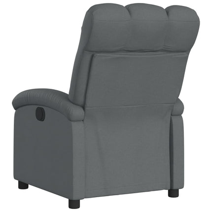 Fauteuil inclinable en tissu gris foncé