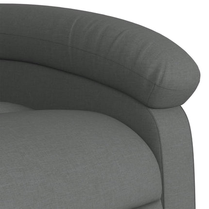 Fauteuil inclinable en tissu gris foncé
