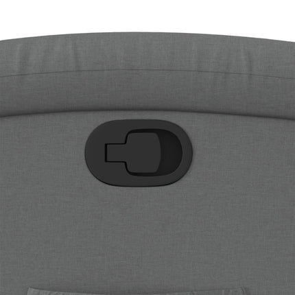 Fauteuil inclinable en tissu gris foncé