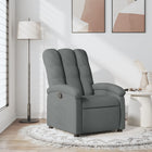 Fauteuil inclinable en tissu gris foncé
