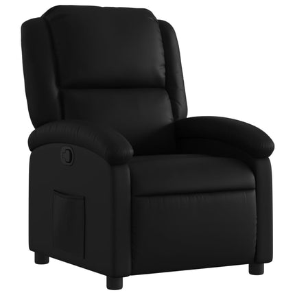 Fauteuil inclinable noir similicuir