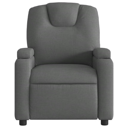 Fauteuil inclinable en tissu gris foncé