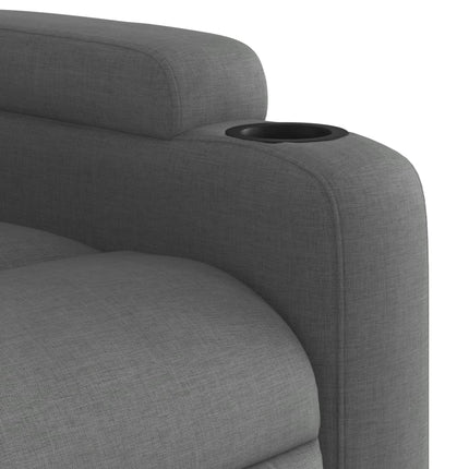 Fauteuil inclinable en tissu gris foncé