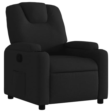Fauteuil inclinable en tissu noir