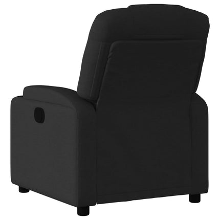Fauteuil inclinable en tissu noir