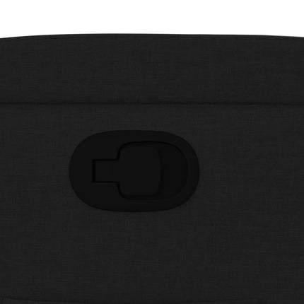 Fauteuil inclinable en tissu noir