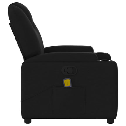 Fauteuil inclinable de massage en tissu noir