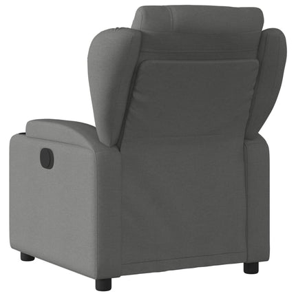Fauteuil inclinable en tissu gris foncé