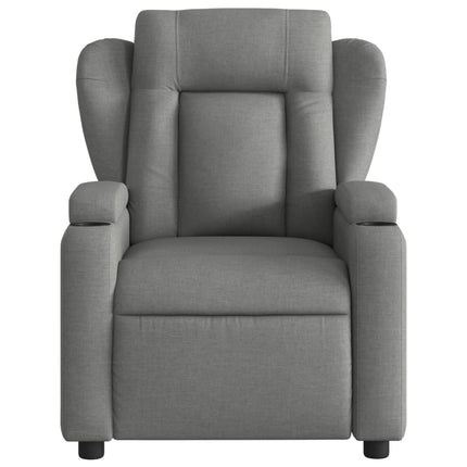 Fauteuil inclinable en tissu gris foncé