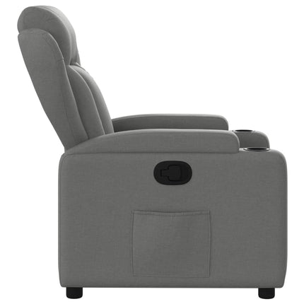 Fauteuil inclinable en tissu gris foncé