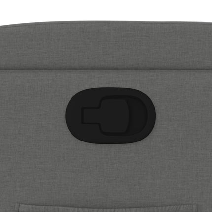 Fauteuil inclinable en tissu gris foncé