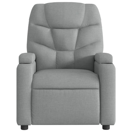 Fauteuil inclinable en tissu gris clair