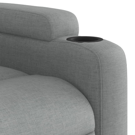 Fauteuil inclinable en tissu gris clair