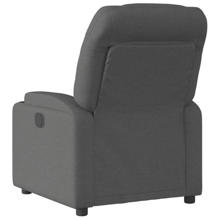 Fauteuil inclinable en tissu gris foncé