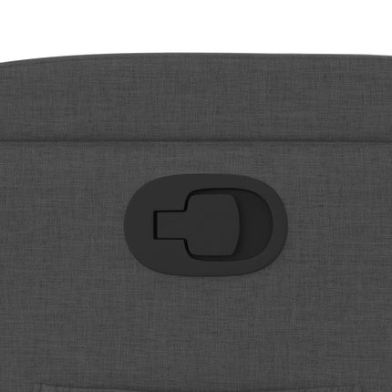 Fauteuil inclinable en tissu gris foncé