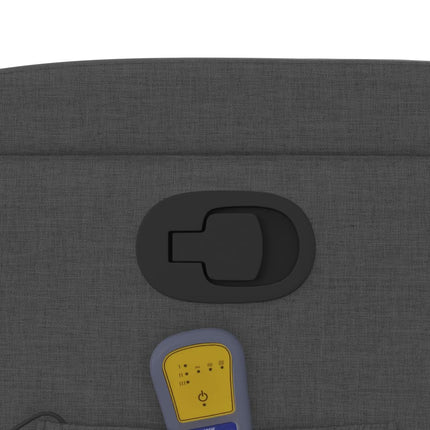 Fauteuil de massage inclinable gris foncé tissu