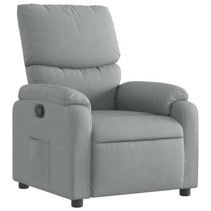 Fauteuil inclinable en tissu gris clair