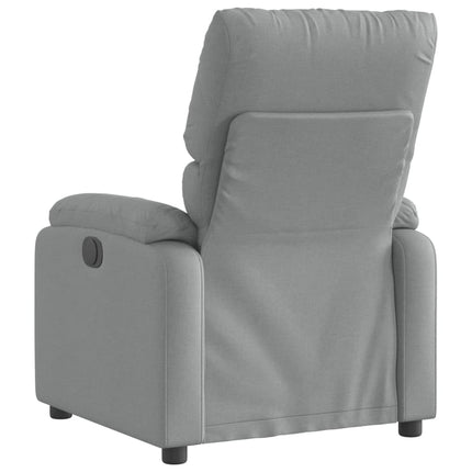 Fauteuil inclinable en tissu gris clair