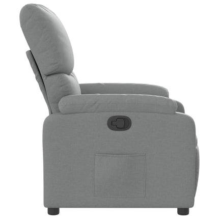 Fauteuil inclinable en tissu gris clair