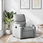 Fauteuil inclinable en tissu gris clair