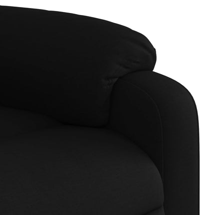 Fauteuil inclinable en tissu noir