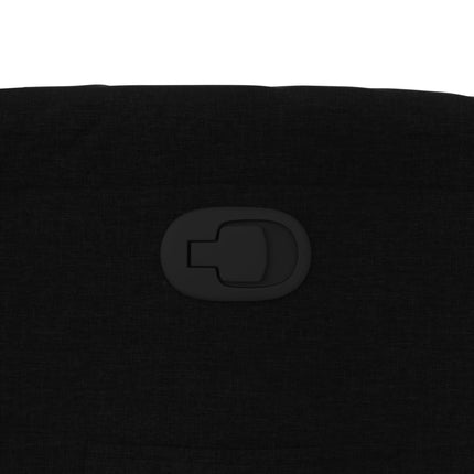 Fauteuil inclinable en tissu noir
