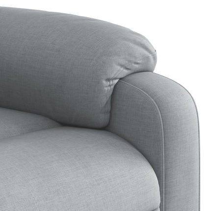 Fauteuil inclinable en tissu gris clair