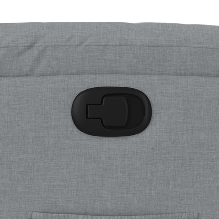 Fauteuil inclinable en tissu gris clair