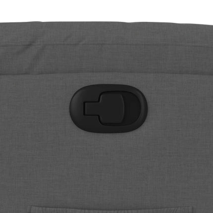 Fauteuil inclinable en tissu gris foncé