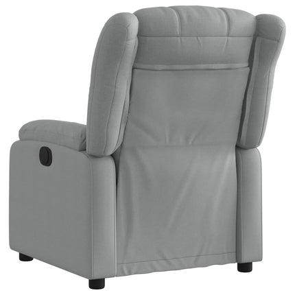 Fauteuil inclinable en tissu gris clair