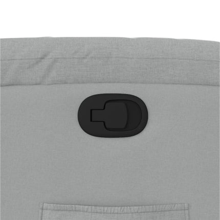 Fauteuil inclinable en tissu gris clair