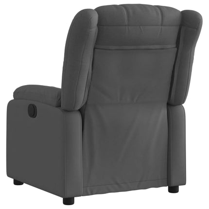 Fauteuil inclinable en tissu gris foncé