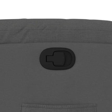 Fauteuil inclinable en tissu gris foncé