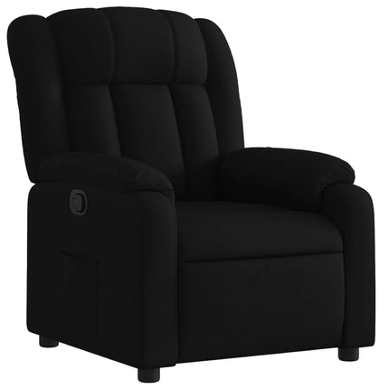 Fauteuil inclinable en tissu noir