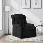 Fauteuil inclinable en tissu noir