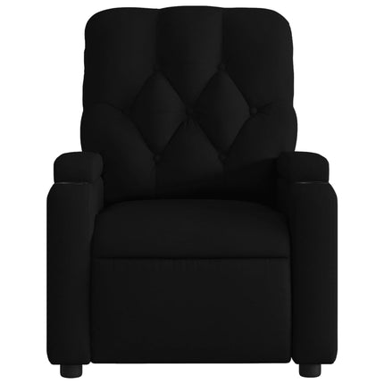 Fauteuil inclinable de massage noir tissu