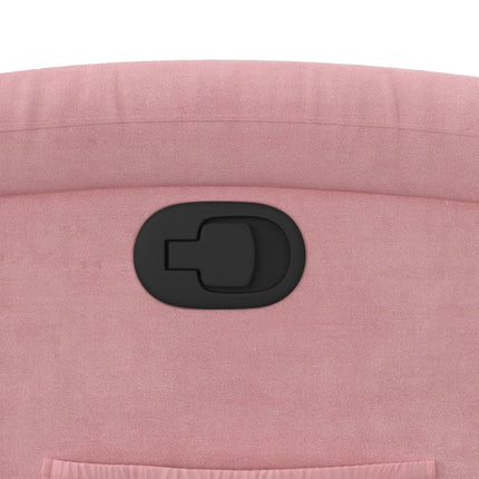 Fauteuil inclinable Rose Velours