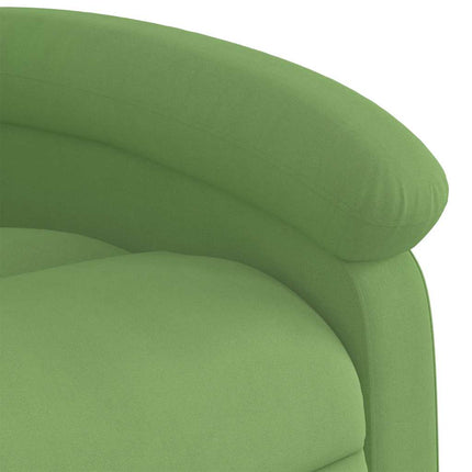 Fauteuil de massage inclinable vert clair velours