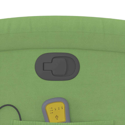 Fauteuil de massage inclinable vert clair velours