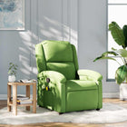 Fauteuil de massage inclinable vert clair velours